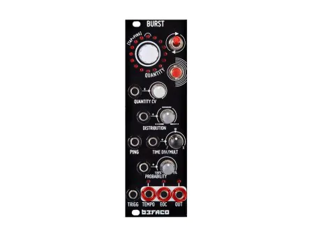 Burst Pingable Trigger Generator module, front view