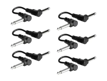 CFS-606 Right Angle Guitar Patch Cable - 6" (6-Pack) CFS-606 Right Angle Guitar Patch Cable - 6" (6-Pack)