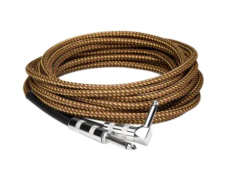 Hosa GTR-518R Straight/Right-Angle Cable - 18FT Hosa GTR-518R Straight/Right-Angle Cable - 18FT