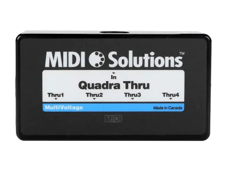 Quadra Thru 4 Output MIDI Thru Box Quadra Thru 4 Output MIDI Thru Box