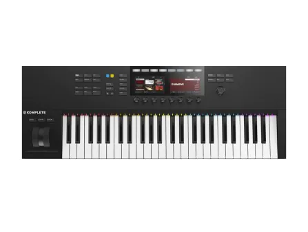 Native Instrument Komplete Kontrol S49 Mk2 MIDI Controller Front Angle Native Instrument Komplete Kontrol S49 Mk2 MIDI Controller Front Angle