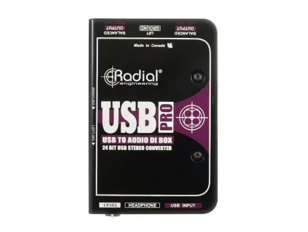 USB-Pro Stereo USB Laptop DI Direct Box