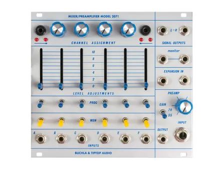 Tiptop Audio Buchla 207t Mixer + Preamplifier Tiptop Audio Buchla 207t Mixer + Preamplifier