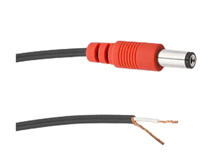 PA36 2.5mm Straight Red Barrel to Bare End - 36"