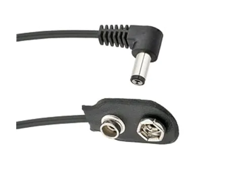 PPBAT-R Battery Snap to 2.1mm Right Angle - 18"