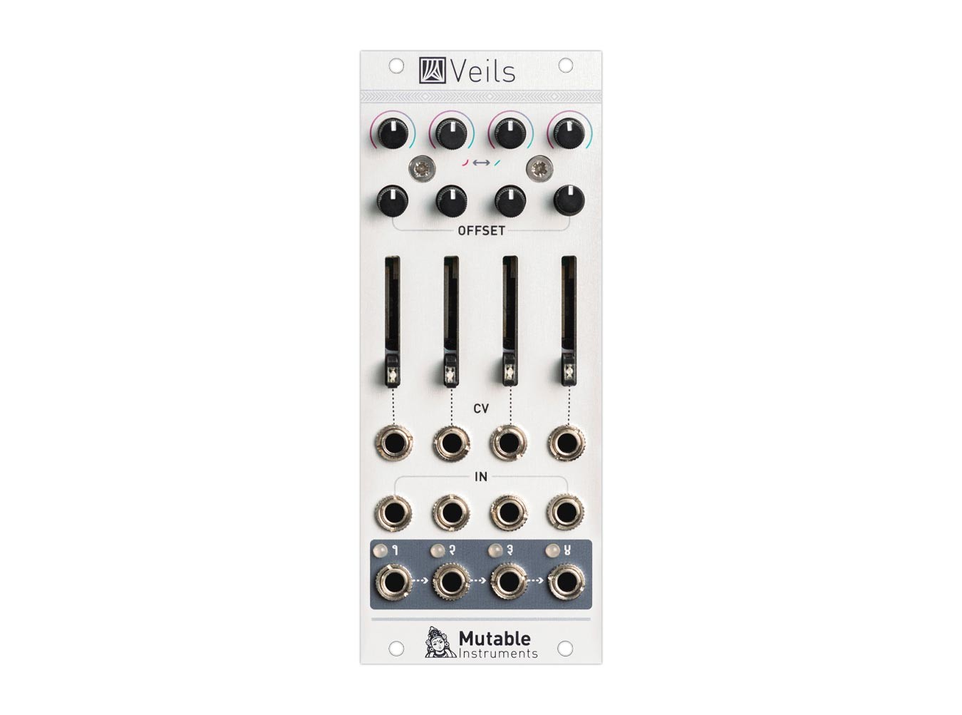 Mutable Veils V2 Four-Channel VCA and Mixer - Perfect Circuit
