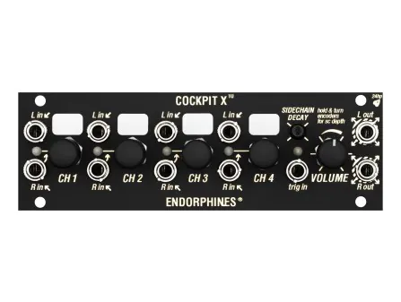 Endorphin.es Cockpit X 1U Stereo Mixer (Black)