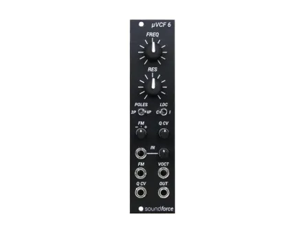 Soundforce VCF/VCA 6 モジュール（ユーロラック） Soundforce VCF/VCA 6 Juno-Style Filter + VCA