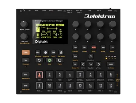 Digitakt 8-Voice Digital Drum Computer + Sampler