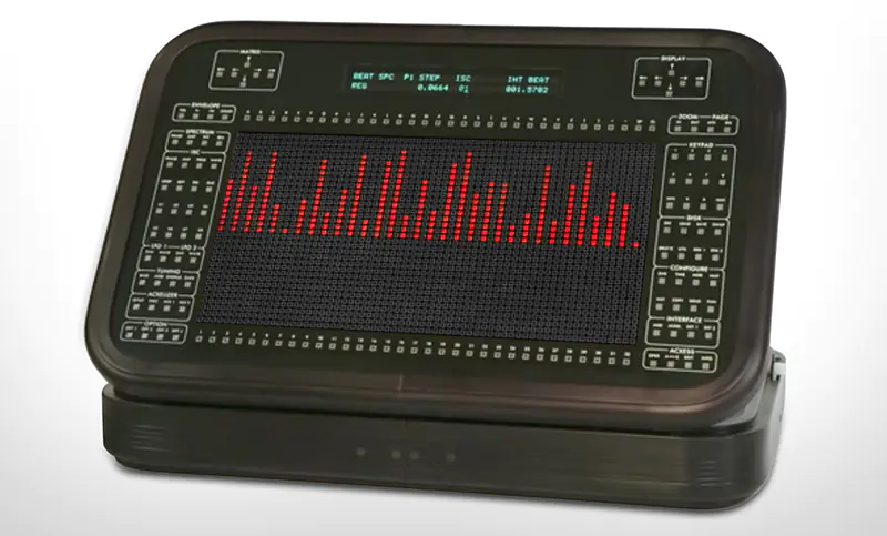 The Grapher, displaying a resynthesized sound's Beating Spectrum.