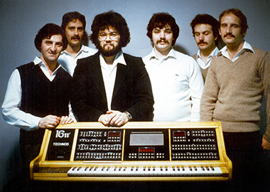 Technos crew with the 16pi, c. 1985