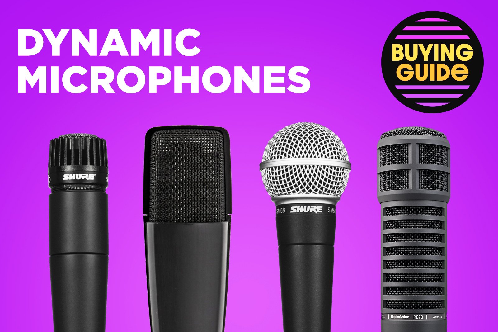 Buying Guide: Dynamic Microphones
