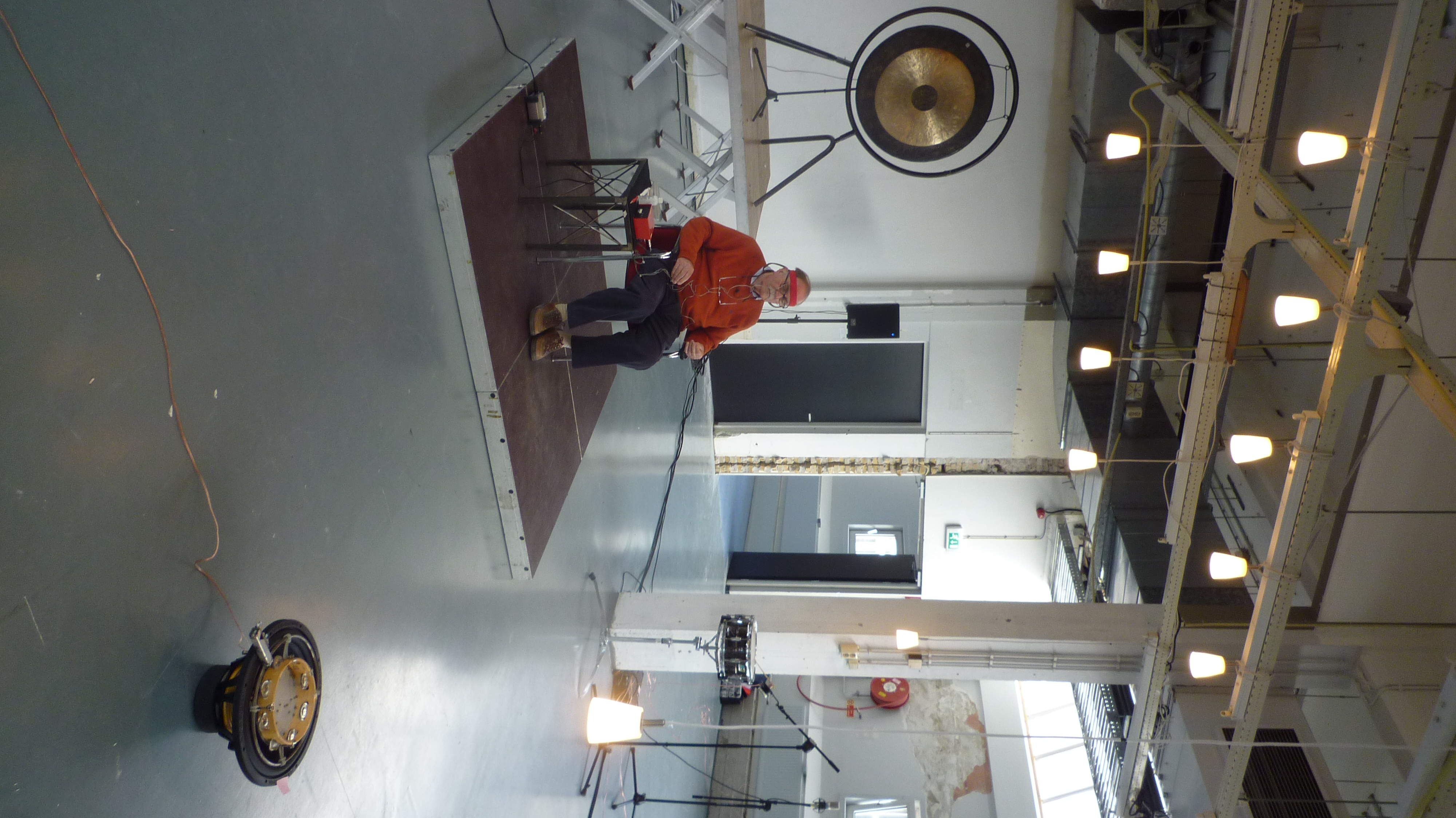 Alvin Lucier Performing <i>Music For Solo Performer</i>