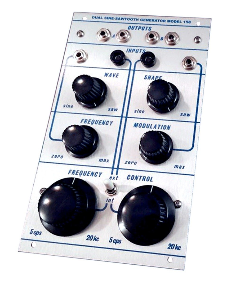 Buchla's dual oscillator model 158 was created with an idea of one oscillator being used to modulate the frequency of the other