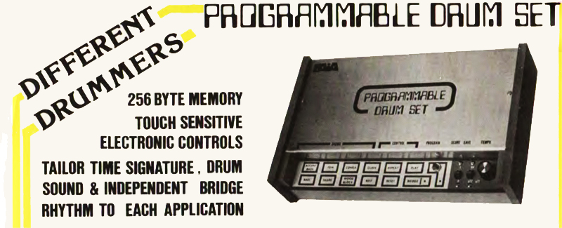 PAiA's Programmable Drum Set, c. 1978