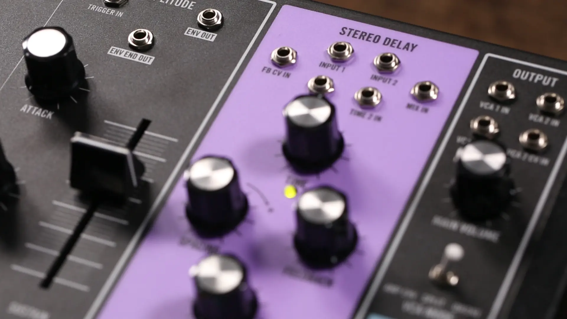 This delay is stereo, analog, voltage-controllable&mdash;and purple.