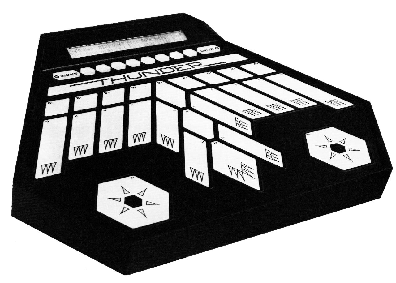 Buchla's innovative Thunder, from July 1990 Keyboard Magazine Review