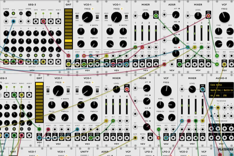 Virtual modular synth software environment VCV Rack