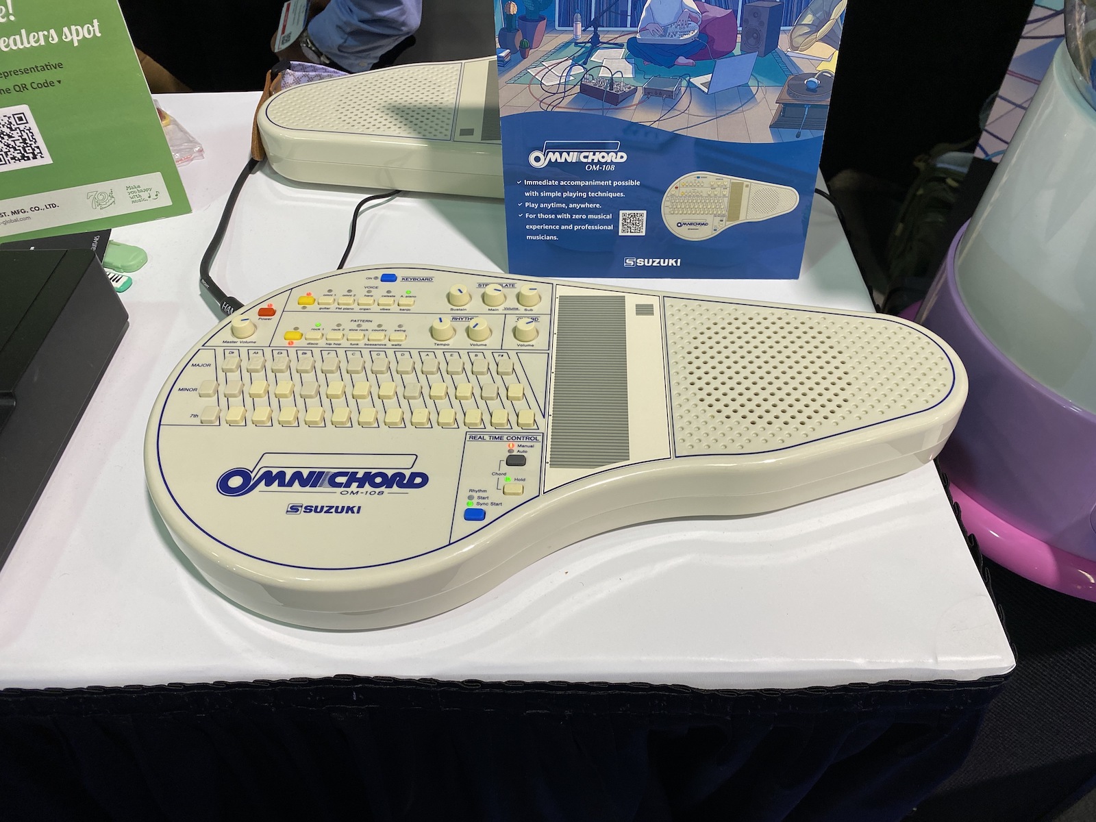 The Suzuki Omnichord OM-108 at NAMM 2024