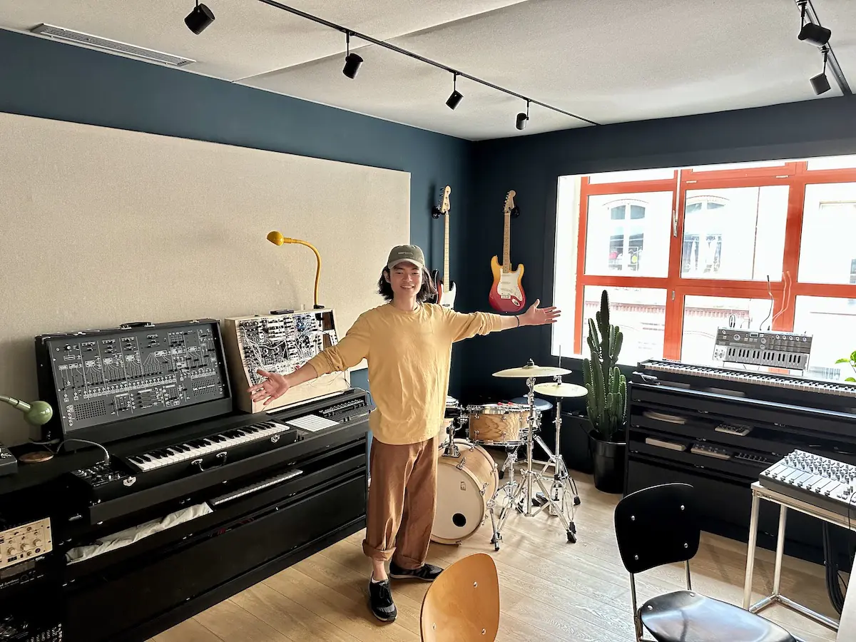 Tatsuya Takahashi in the Korg.Berlin studio
