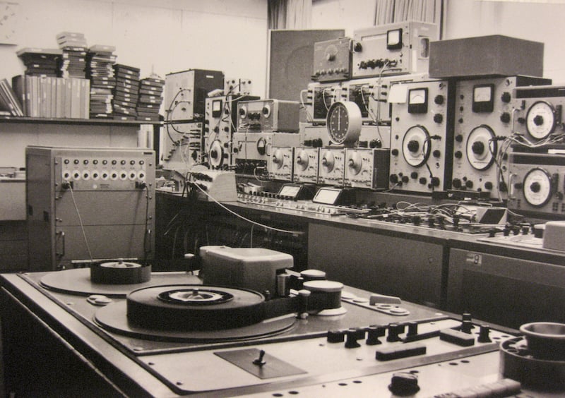 A photo of the WDR studio in Cologne—the workplace of Karlheinz Stockhausen and others. Image via 120years.net