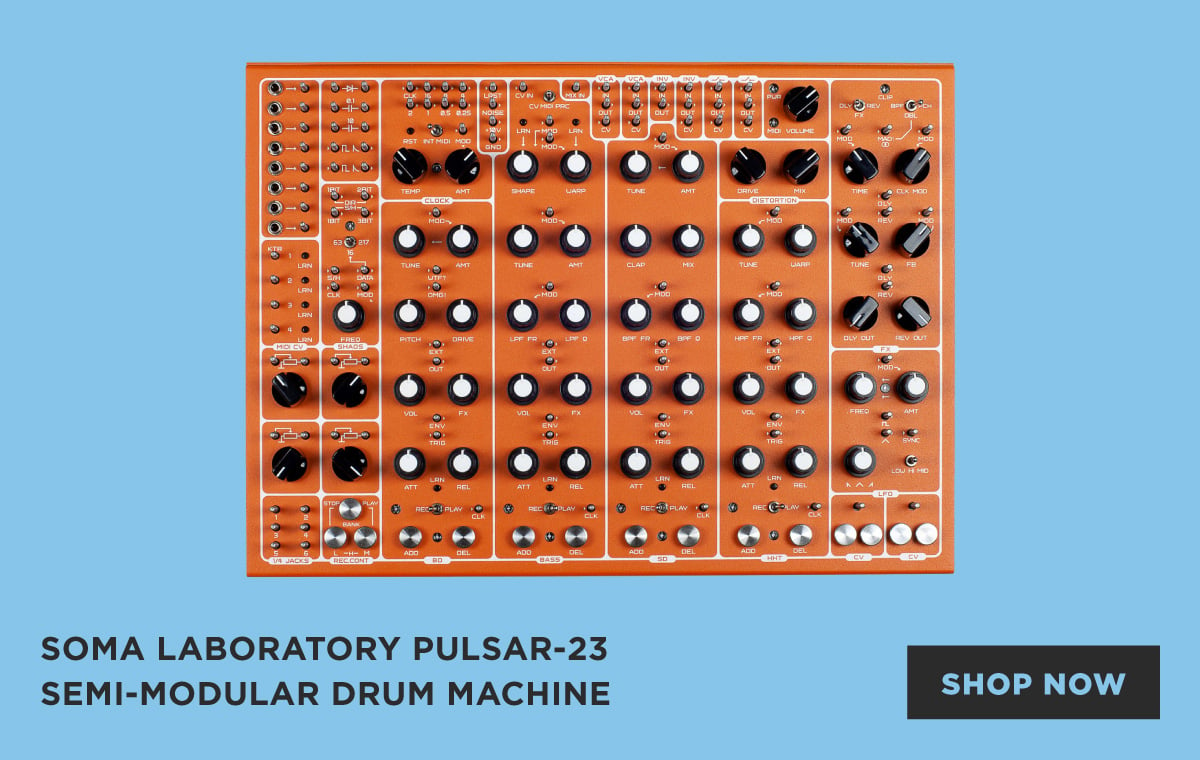 SOMA Laboratory Pulsar-23 Semi-Modular Drum Machine
