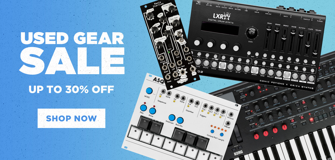 Our Used Gear sale is Live! Show now for up to 30% off our huge inventory of used and vintage gear.