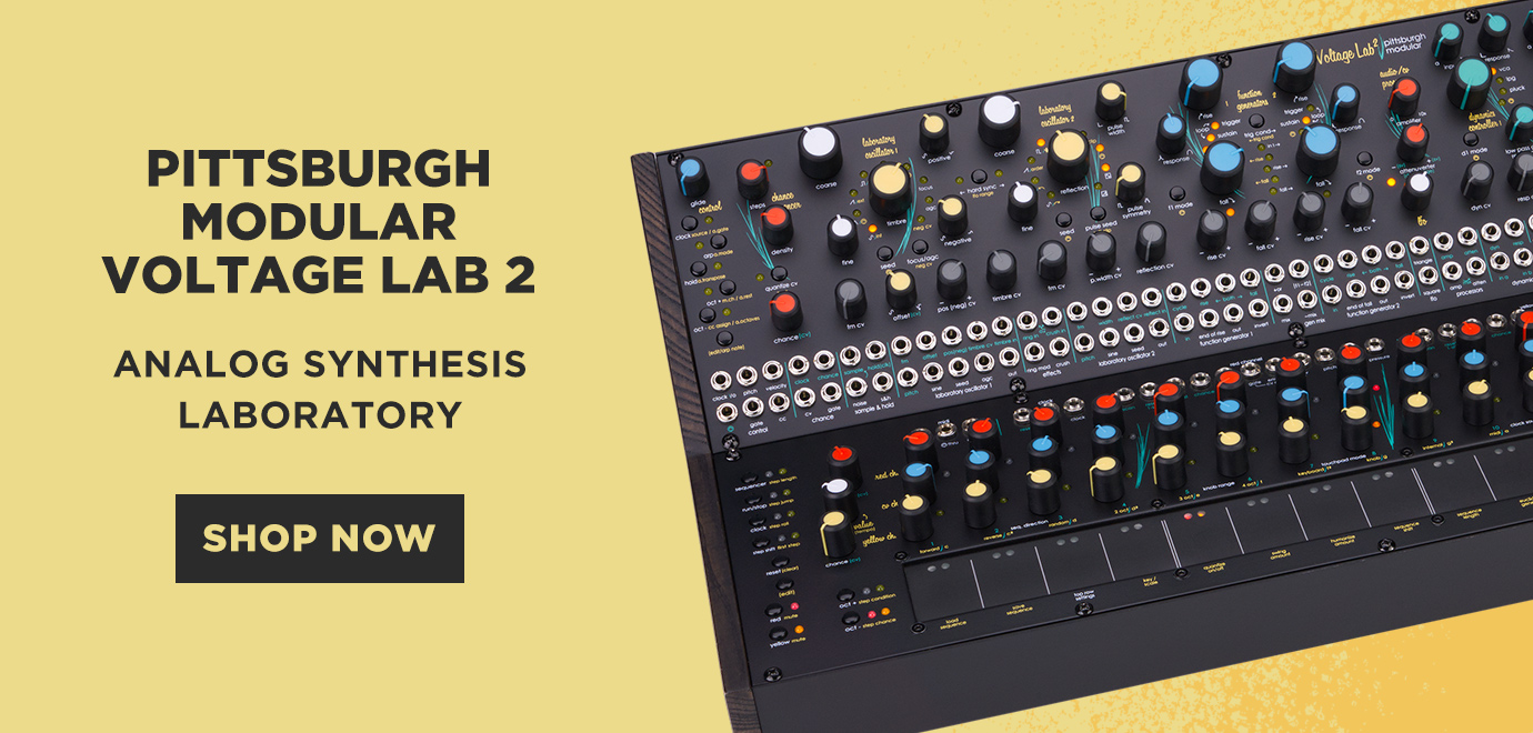 Pittsburgh Modular Voltage Lab 2: an experimental modular synthesis laboratory. Order yours here!
